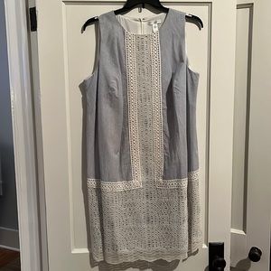 Blue and White Striped Dress. London Times size 16W